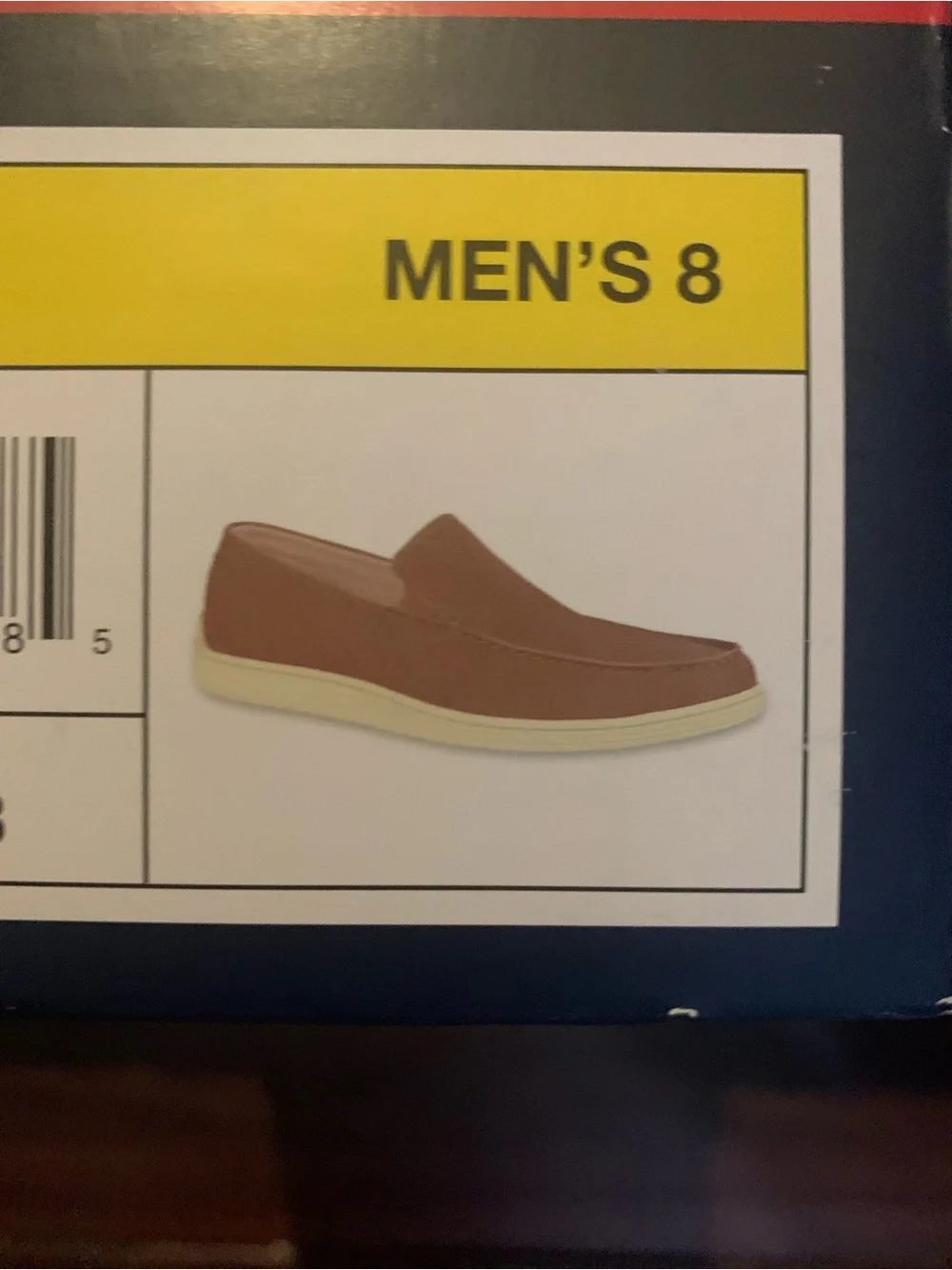 New Izod Men's Slip-On Loafers in Brown Nubuck. Size 8